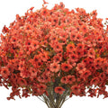 Fall Outdoor Artificial Flowers 16 Bundles by Grunyia