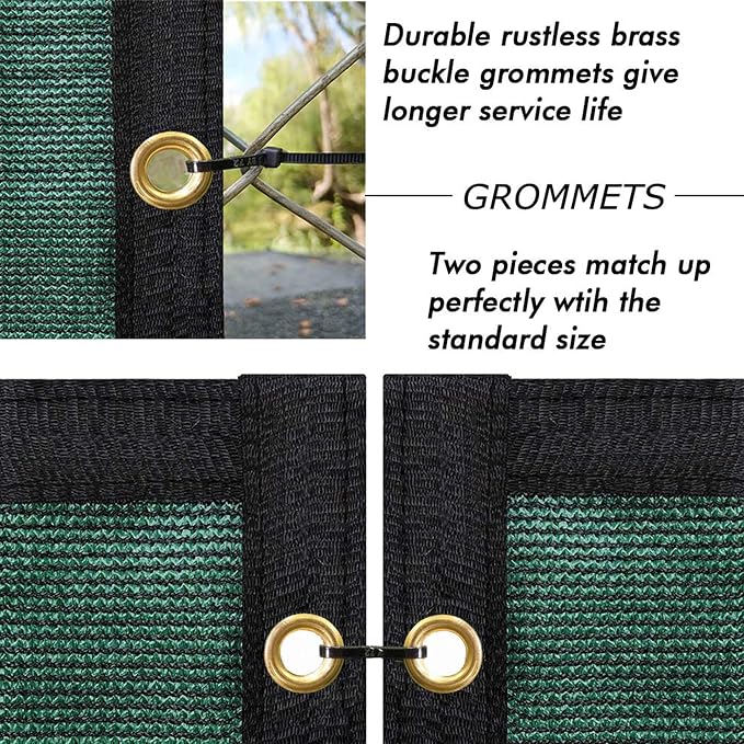 UPGRADE Privacy Fence Screen 4'x36' Dark Green Outdoor 90% Visibility Blockage - Image 3