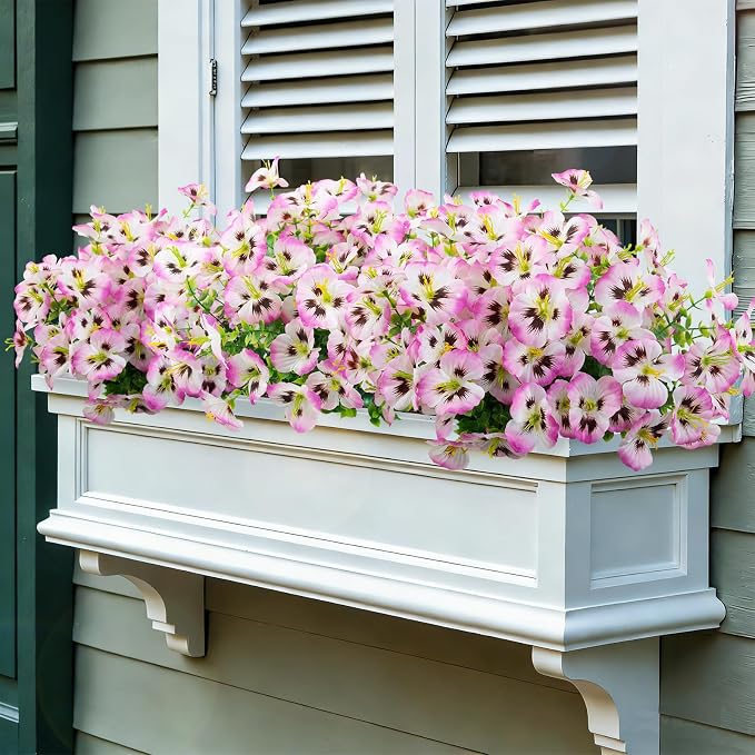 12 Bundles Artificial Pansy Flowers - Image 4