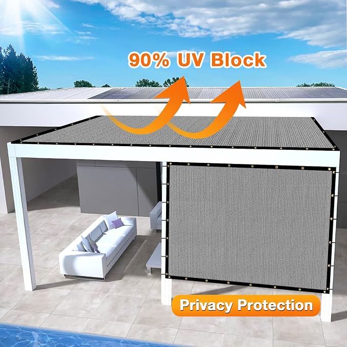 Artpuch Outdoor Pergola Shade Cover 22x24 FT Sun Shade Cloth - Image 3