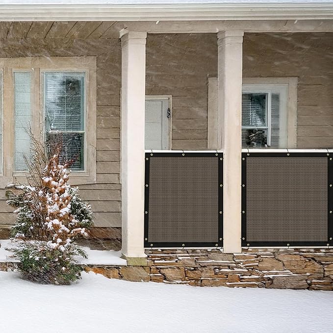 UPGRADE Privacy Fence Screen 3'x5' Brown Outdoor 90% Visibility Blockage 170 - Image 8