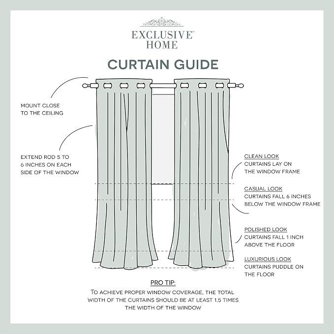 Exclusive Home Canopy Stripe Indoor/Outdoor Grommet Top Curtain Panel, Taupe / - Image 8