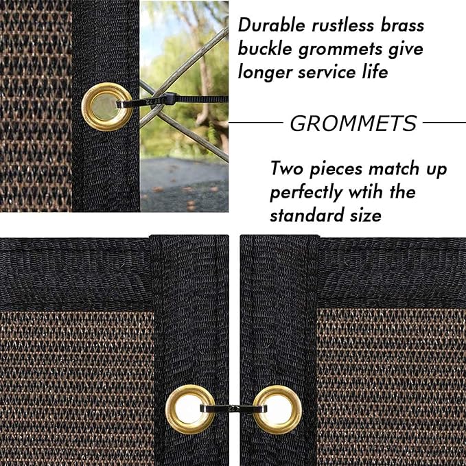 UPGRADE Privacy Fence Screen 4'x13' Brown Outdoor 90% Visibility Blockage 170 - Image 4