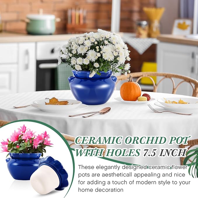 1 Sets African Violet Pots 7.5 Inch Self Watering Pot - Image 6