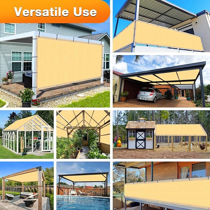 Artpuch Outdoor Pergola Shade Cover 20x23 FT Sun Shade Cloth - Image 8