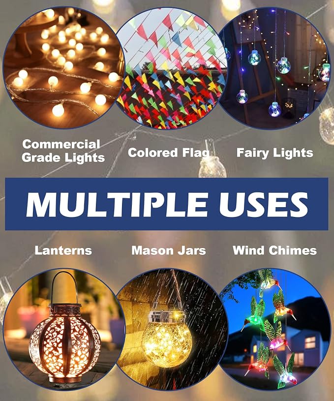 10FT String Light Pole for The Outdoor, Heavy Duty Metal Lighting Stand Pole - Image 7