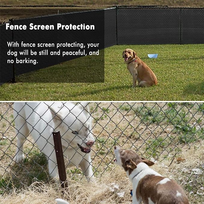 UPGRADE Privacy Fence Screen 3'x57' Black Outdoor 90% Visibility Blockage 170 - Image 6