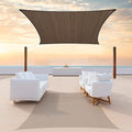ColourTree TAPR1616 Custom Size 9' x 21' Brown Sun Shade Sail Canopy UV Block by ColourTree