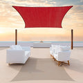ColourTree TAPR1616 Custom Size 17' x 24' Red Sun Shade Sail Canopy UV Block by ColourTree