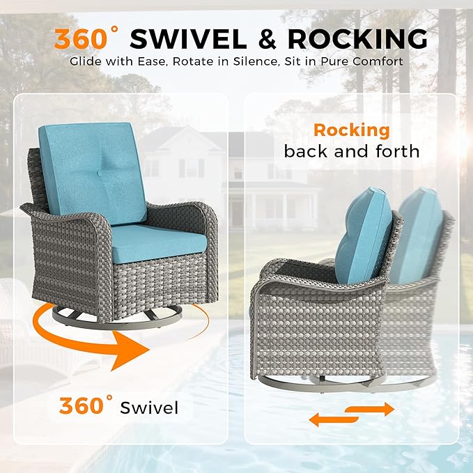 10-Seat Outdoor Wicker Patio Furniture Set - Image 5
