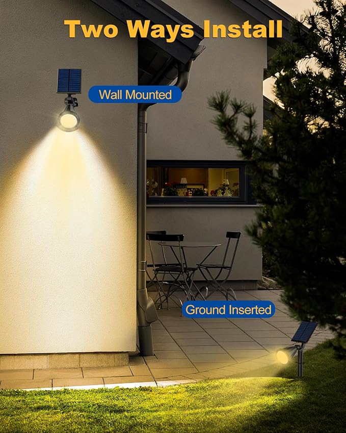 Solar Spot Lights Outdoor, 8 Pack Outdoor Solar Lights - Image 6