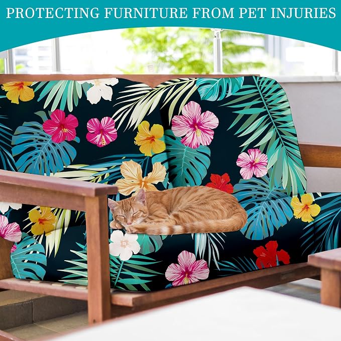12 Pcs Stretch Patio Cushion Covers, Outdoor Couch Covers Replacement, Outdoor - Image 6