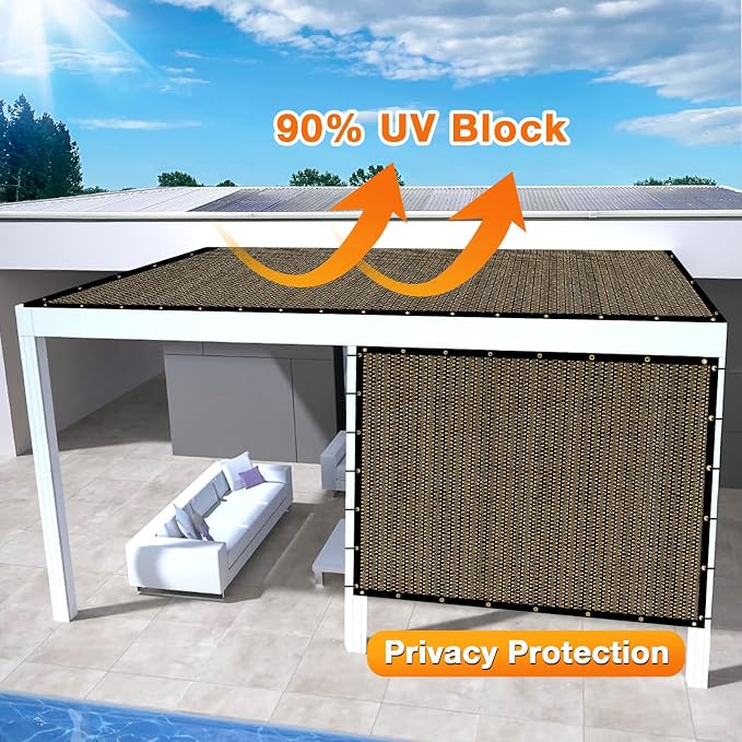 Artpuch Outdoor Pergola Shade Cover 15x18 FT Sun Shade Cloth - Image 3
