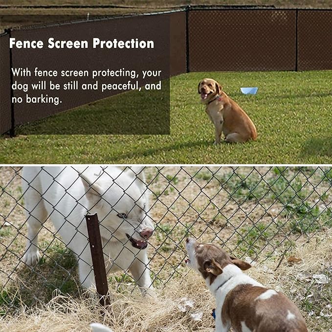 UPGRADE Privacy Fence Screen 3'x1' Brown Outdoor 90% Visibility Blockage 170 - Image 6