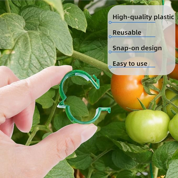 100 Pcs Plant Support Clips, Plastic Clips - Image 5