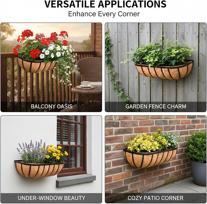36“ Window Box Railing Planter - Image 7