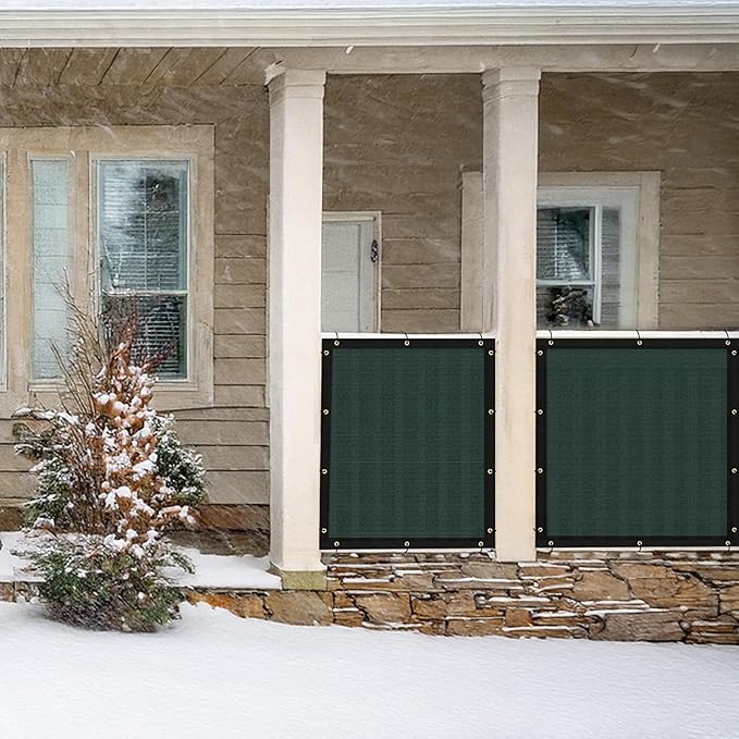 UPGRADE Privacy Fence Screen 4'x36' Dark Green Outdoor 90% Visibility Blockage - Image 8