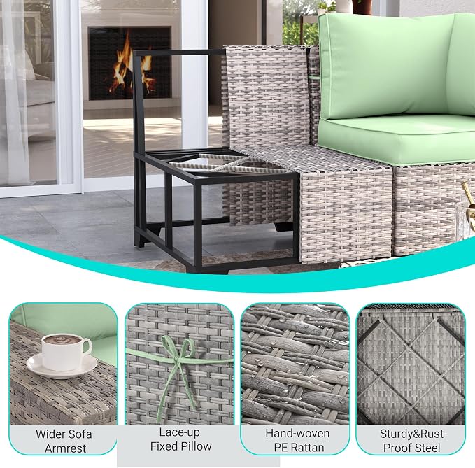 10-Piece Outdoor Patio Furniture Set - Image 6