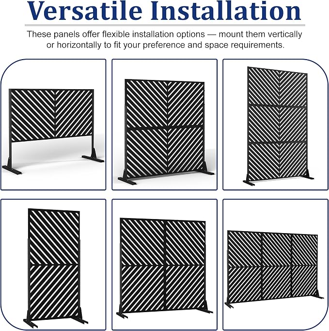 Outdoor Privacy Screen, Freestanding Privacy Fence Panels - Image 5