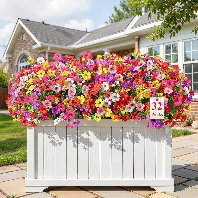 Alupssuc 32 Bundles Artificial Flowers by Alupssuc