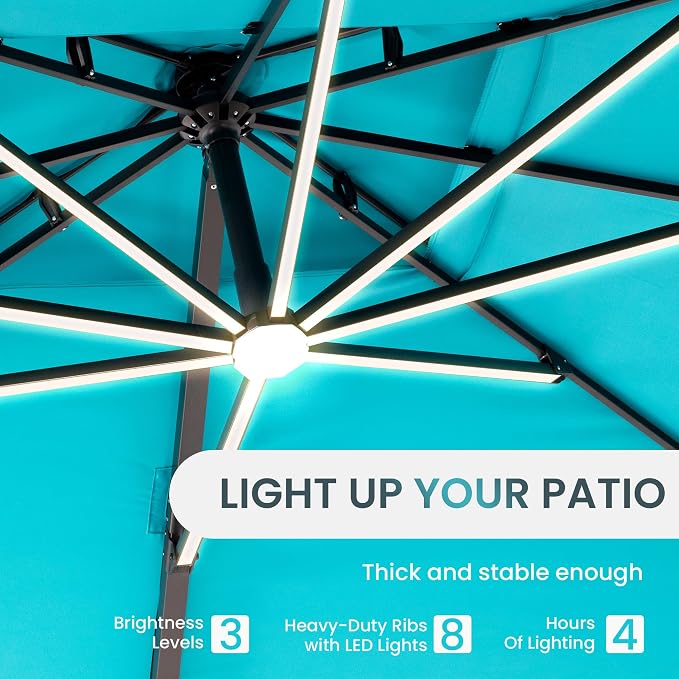 10 X 13 FT Cantilever Patio Umbrella - Image 2