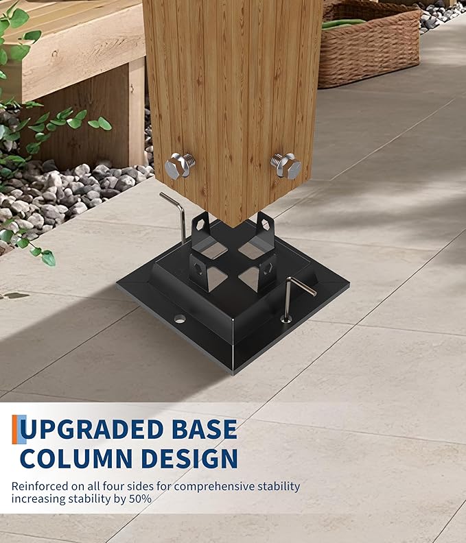 10 x 10 ft Aluminum Pergola - Image 4