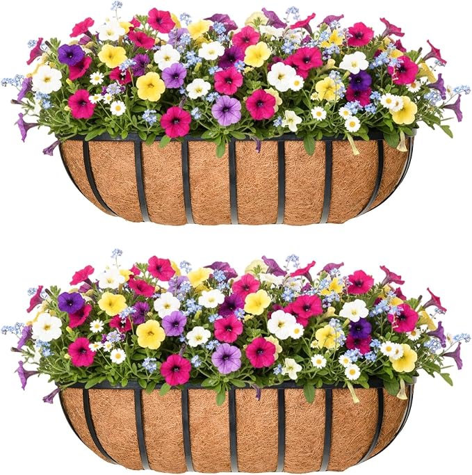 24'' Window Box Railing Planter by Qusuxi