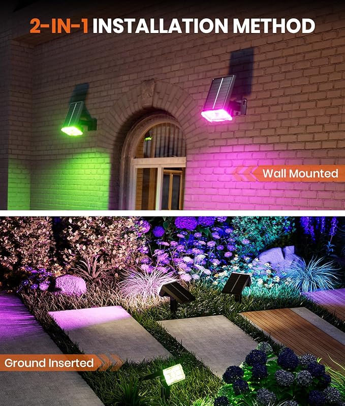 12 Pack - Solar Christmas Lights Outdoor Waterproof, 6 Color Changing - Image 6
