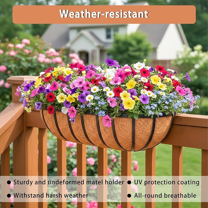 30'' Window Box Railing Planter - Image 3