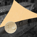 SUNNY GUARD Waterproof Sun Shade Sail 5'x6'x7.8' Sand Right Triangle UV Block by SUNNYGUARD