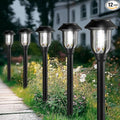 12 Pack Solar Lights Outdoor, 6000K Bright Solar Pathway Lights by ILANCK