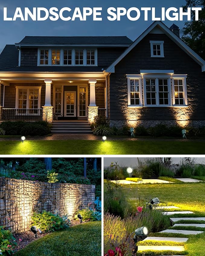 12V24V Low Voltage Landscape Lights Outdoor, 6000K White LED Landscape Lights - Image 2