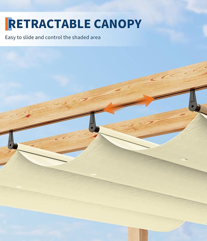 10 x 10 ft Aluminum Pergola - Image 7