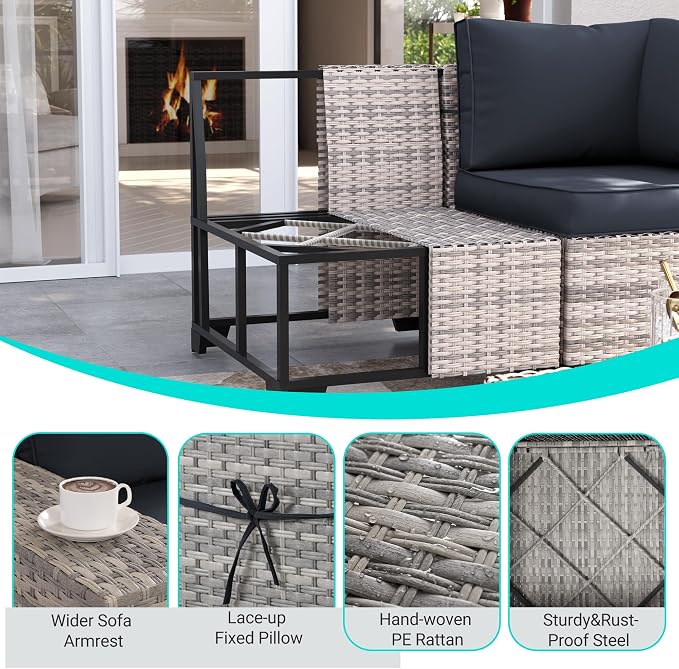 11-Piece Outdoor Patio Furniture Set - Image 3
