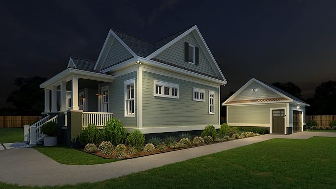 Lithonia Lighting HomeGuard 2-Light LED Outdoor Flood Lights, Outdoor LED Lights - Image 8