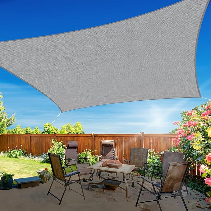 12'x12' Sun Shade Sail, UV Protection Outdoor Shade, Curved Tear Resistant by RoomHacks