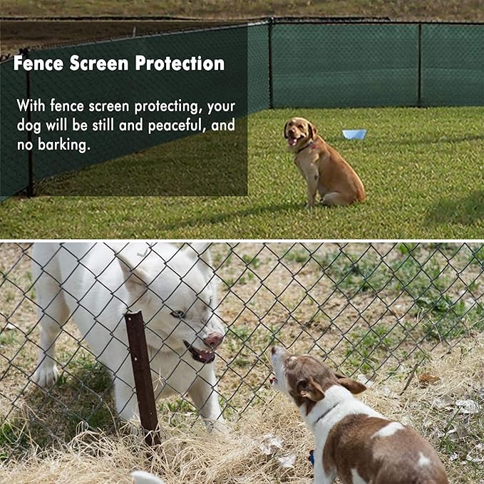 UPGRADE Privacy Fence Screen 4'x63' Dark Green Outdoor 90% Visibility Blockage - Image 7