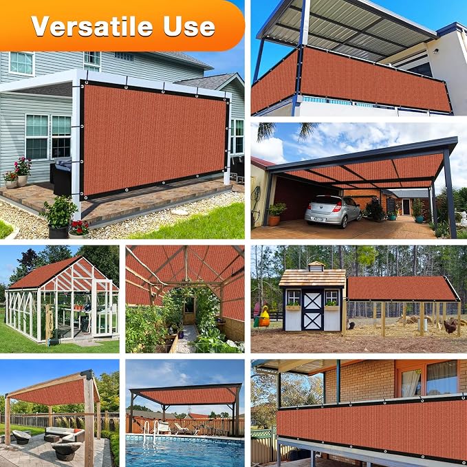 Artpuch 90% Sun Shade Cloth, 15 x 24 FT Pergola Shade Cover Canopy - Image 6