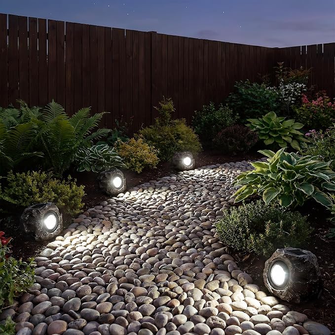 Solar Rock Lights Outdoor Garden Waterproof - Image 5