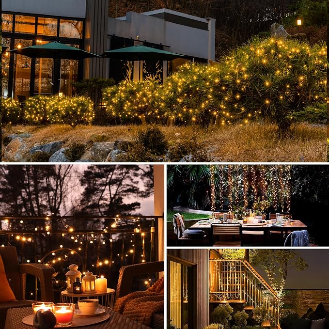12 Pack Solar String Lights Outdoor, Total 960LED 396FT Solar Fairy Twinkle - Image 5