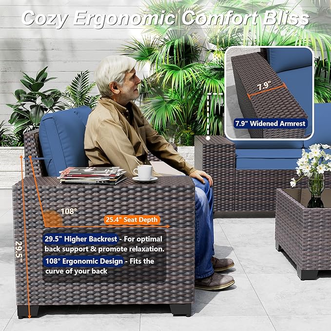 10 Pieces Patio Furniture Set - Image 5