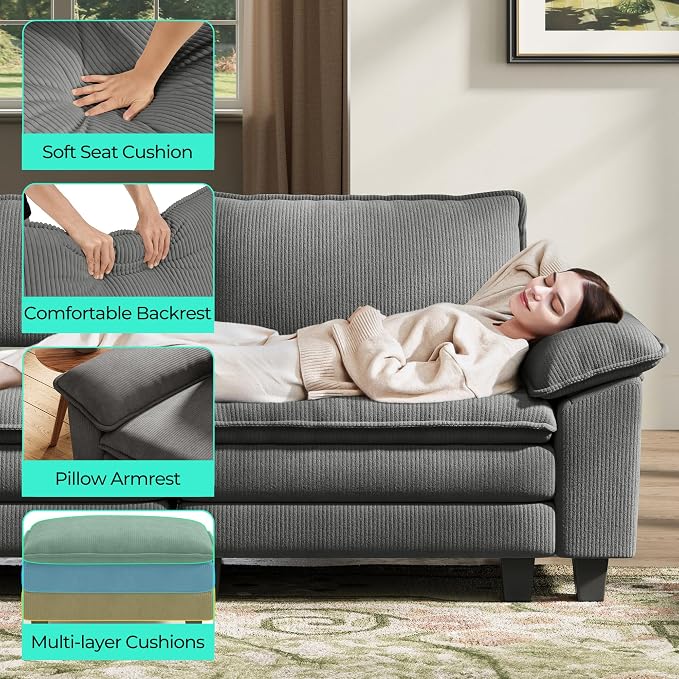 LINSY HOME Modular Sectional Sofa - Image 4