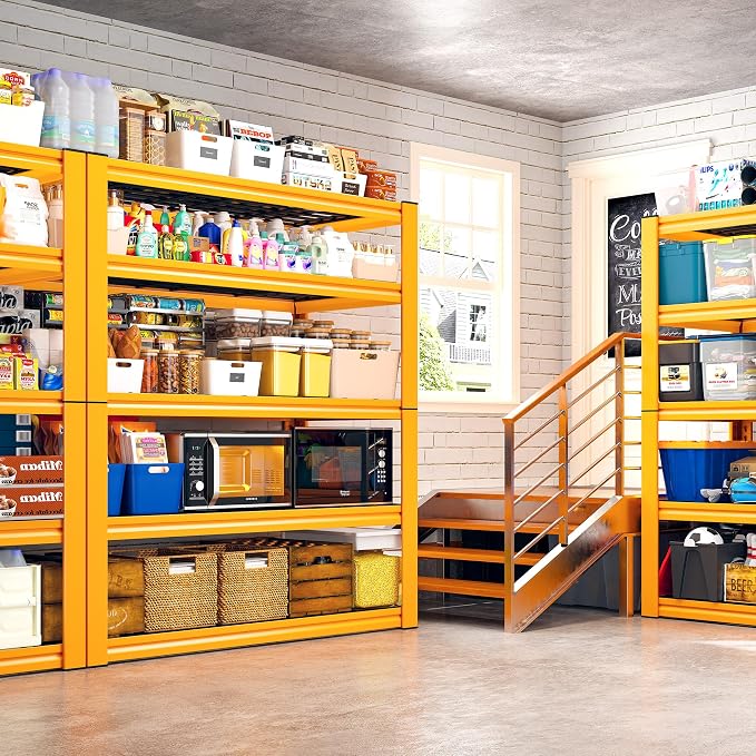 REIBII Garage Shelving Load 3200LBS, 5-Tier Storage Shelves, Adjustable Heavy - Image 3