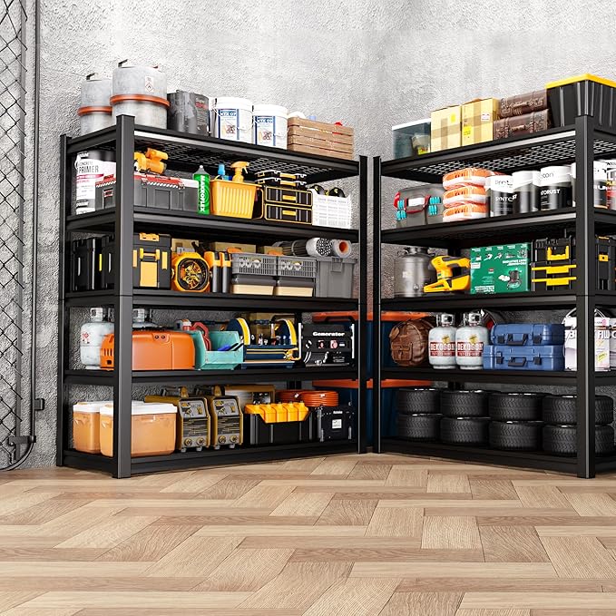71" H Garage Shelving Heavy Duty Storage Shelves, Adjustable Metal Shelving Unit - Image 8