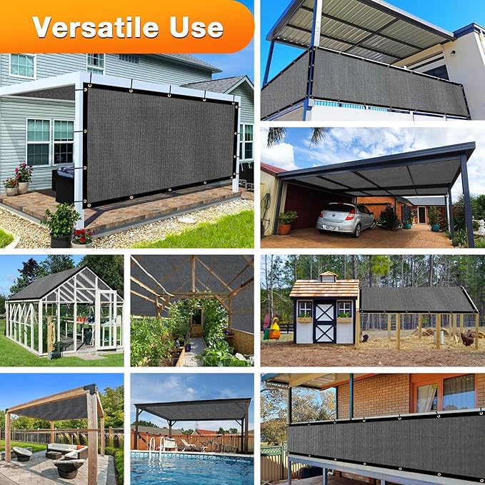 Artpuch Outdoor Pergola Shade Cover 8x10 FT Sun Shade Cloth - Image 6