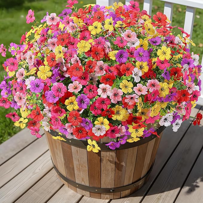 Alupssuc 24 Bundles Artificial Flowers - Image 2